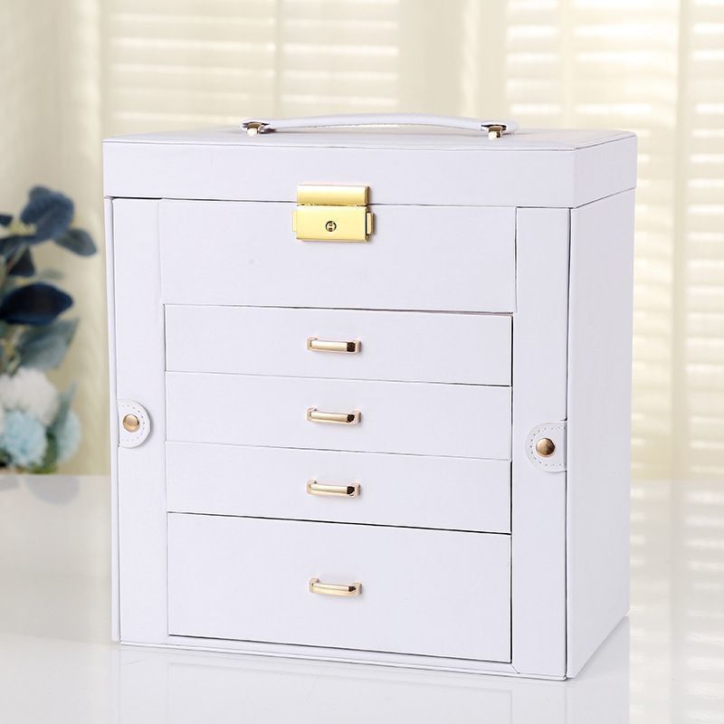 Bộ đồ trang sức da thân thiện cho du lịch Hộp đóng gói Logo tùy chỉnh cho nhẫn và vòng cổ