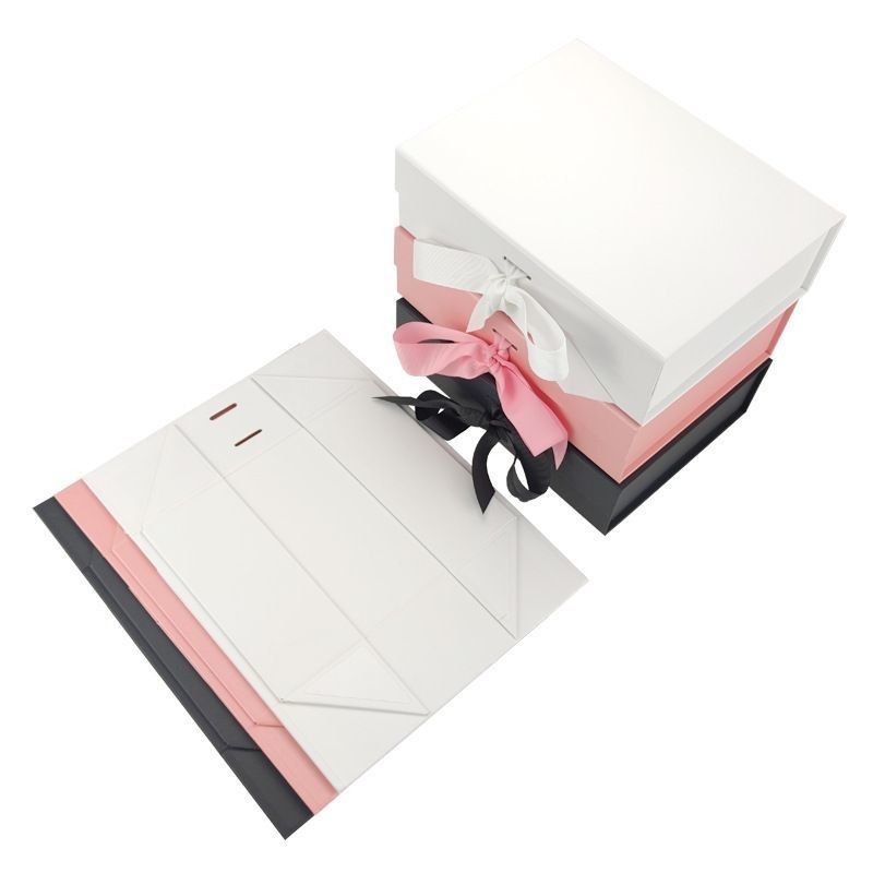 Quần áo Bao bì áo sơ mi tùy chỉnh Quần áo trang sức Đề xuất ruy băng gấp Hộp giấy từ tính quà tặng Vật liệu tái chế