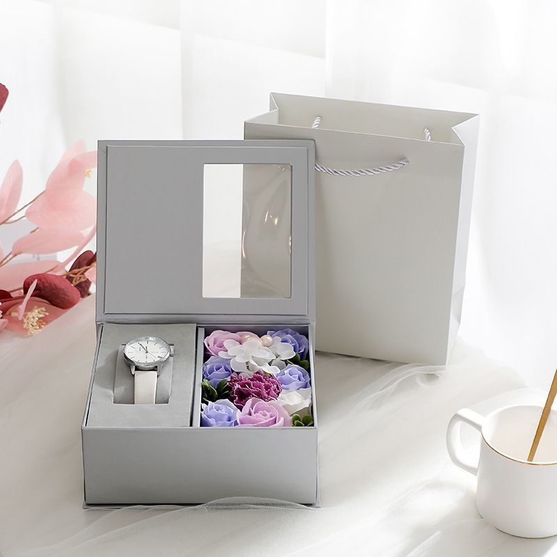 Hộp quà hoa ngày Valentine màu đen sang trọng 1.0 - 3.0mm Độ dày