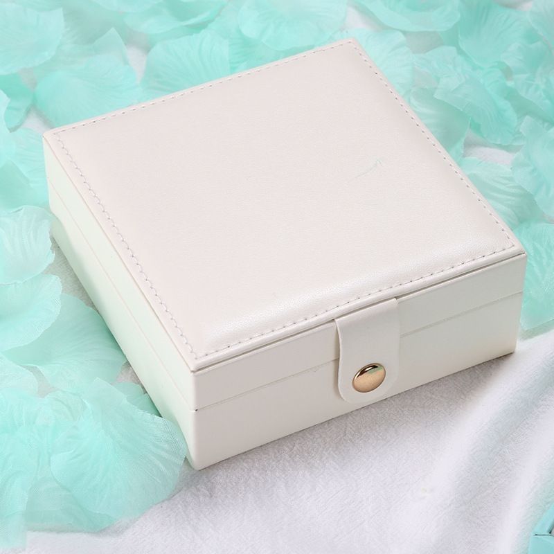 Các hộp hiển thị in tùy chỉnh vuông cho đồ trang sức da PU sang trọng thiết lập nghệ thuật và thủ công