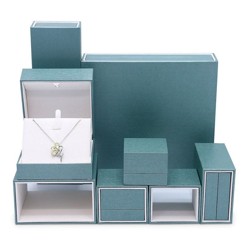 Chiếc nhẫn / vòng cổ / vòng tai Box Bulk Lead Time 15-20 ngày 100% giấy tái chế bao bì Hộp ngăn kéo với đèn LED