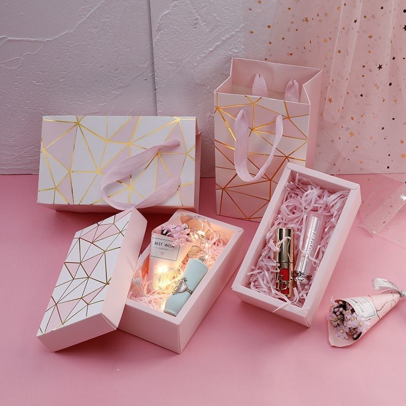 Hot Stamping Makeup Cover và Base Box Cosmetic Perfume Cardboard Paper Gift Drawer