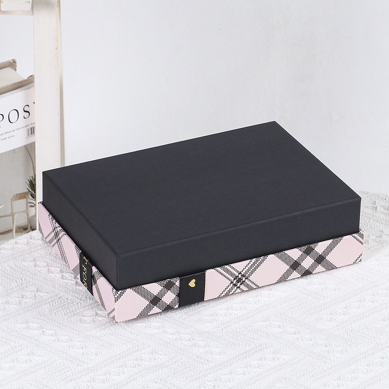 Ribbon Bow Tie Gift Box Packaging Cover And Base Hộp đóng gói giấy quà tặng sang trọng