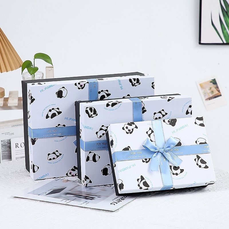 Ribbon Bow Tie Gift Box Packaging Cover And Base Hộp đóng gói giấy quà tặng sang trọng