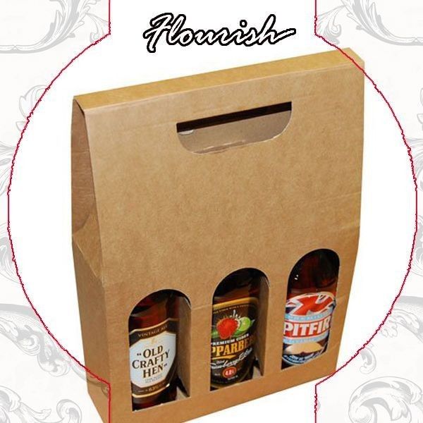 E Flute Kraft Paper Display Box Sauce Hộp giấy lồi lội