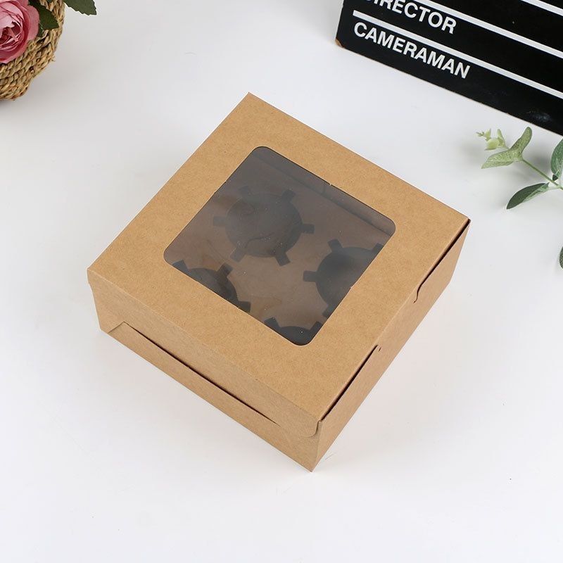 Flourish Arrivals Cake/Bakery/Candy Folding Window Boxes with Lids Giải pháp đóng gói sử dụng giấy tái chế 100%