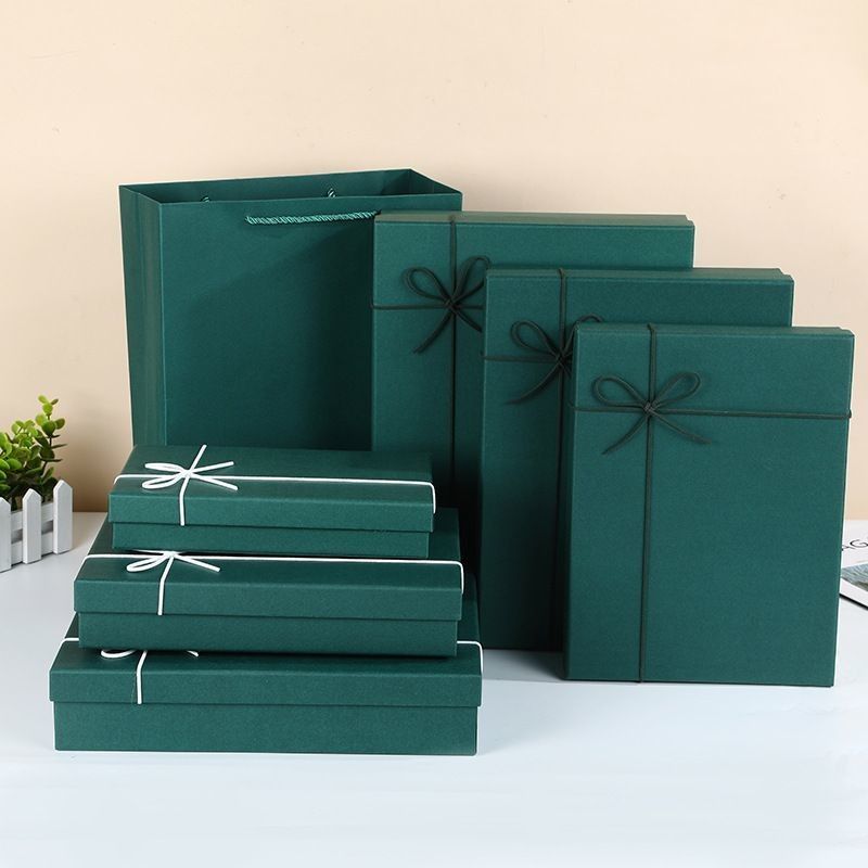 Giày và quần áo hộp quà đóng gói màu sắc rắn cứng bìa và cơ sở hộp