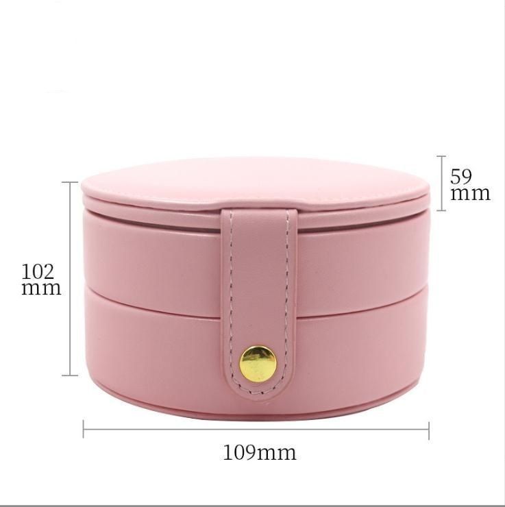 Hộp đồ trang sức cao cấp tròn 10,9 * 10,2 * 5,9cm Hộp đóng gói giấy in logo tùy chỉnh