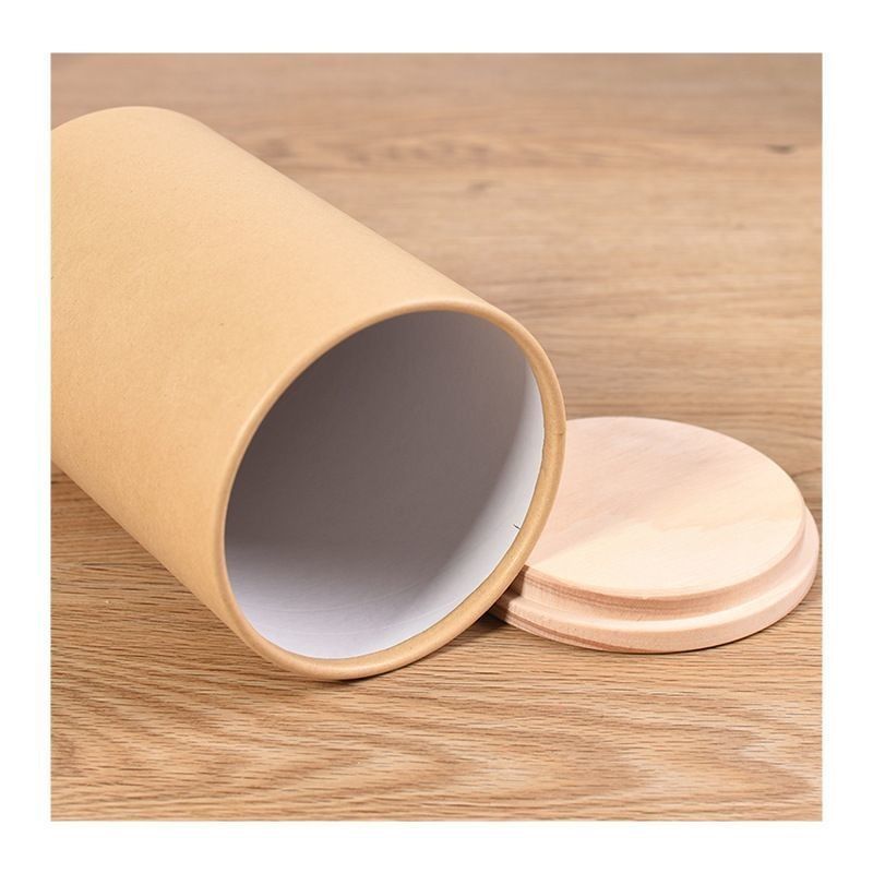 Chống nước Kraft Round Paper Tube Box Thẻ giấy ván chứa giấy cho trà cà phê