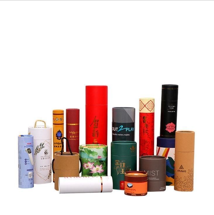 Bao bì hộp giấy tròn Đối với mỹ phẩm nước hoa nến trang sức giấy ống bao bì hộp