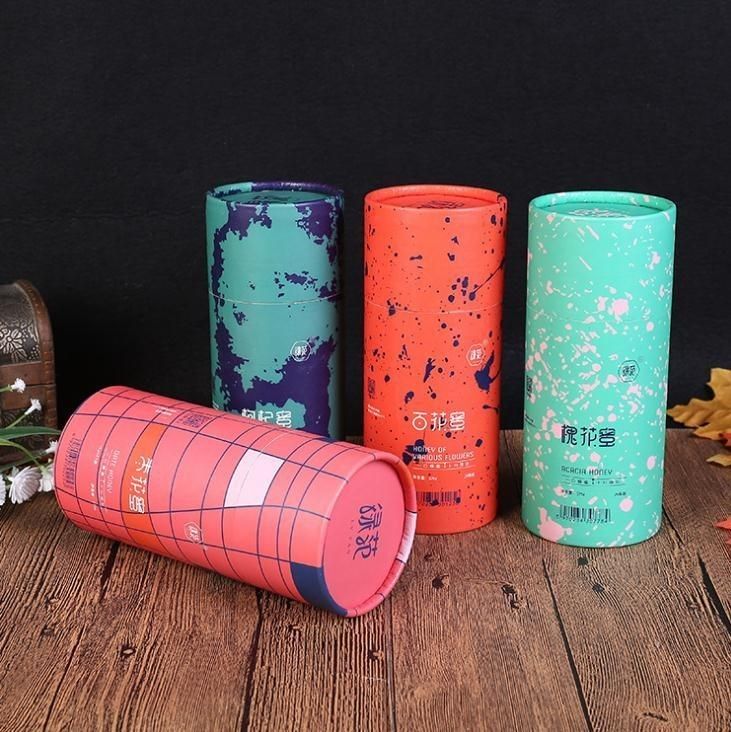 Bao bì hộp giấy tròn Đối với mỹ phẩm nước hoa nến trang sức giấy ống bao bì hộp