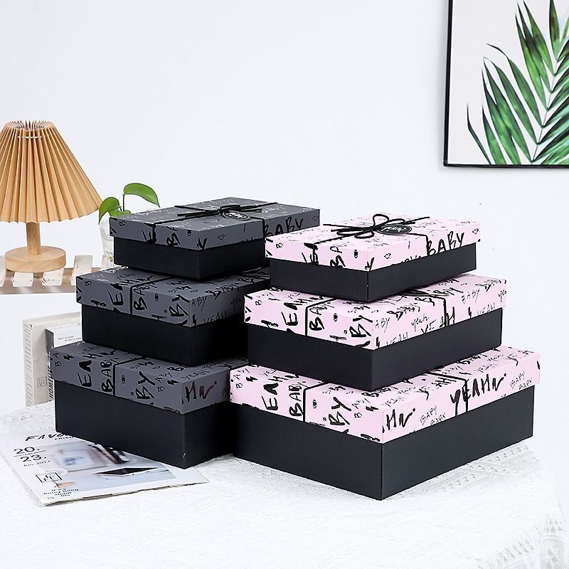 Đen quà đóng gói giấy đồ trang sức hộp cho vòng cổ vòng đeo tay đồng hồ Eco thân thiện