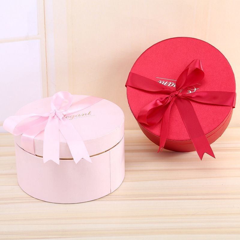 Thiết kế Giáng sinh Các thùng giấy tái chế Bao bì Hộp quà tặng Hộp giấy tròn