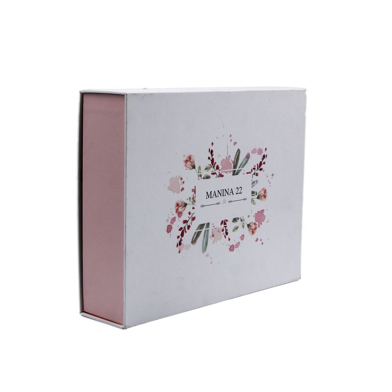 Thư giỏ quà bằng giấy trắng với cửa từ tính tùy chỉnh cho Ngày của Mẹ Ngày Valentine