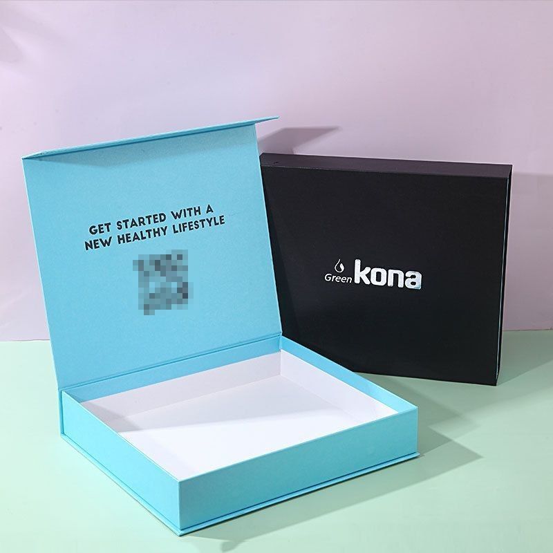 Solid Color Magnetic Packaging Box Matt Laminated Foldable Rigid Cardboard Gift Box Hộp quà