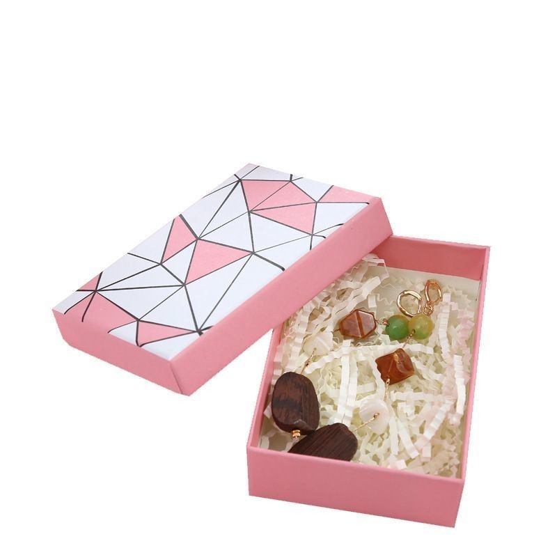 Hot Stamping giấy đồ trang sức hộp Bow Tie nắp và cơ sở ván giấy đóng gói hộp quà