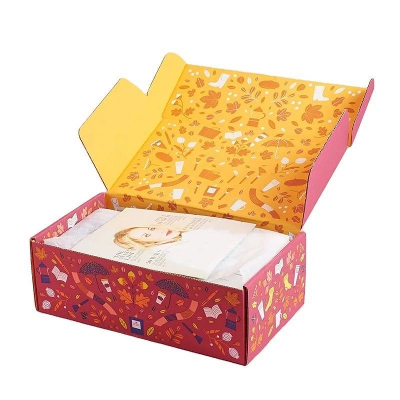 Hộp đóng gói bán lẻ ván cứng Hộp gửi thư bằng giấy lợp Hộp gấp trống