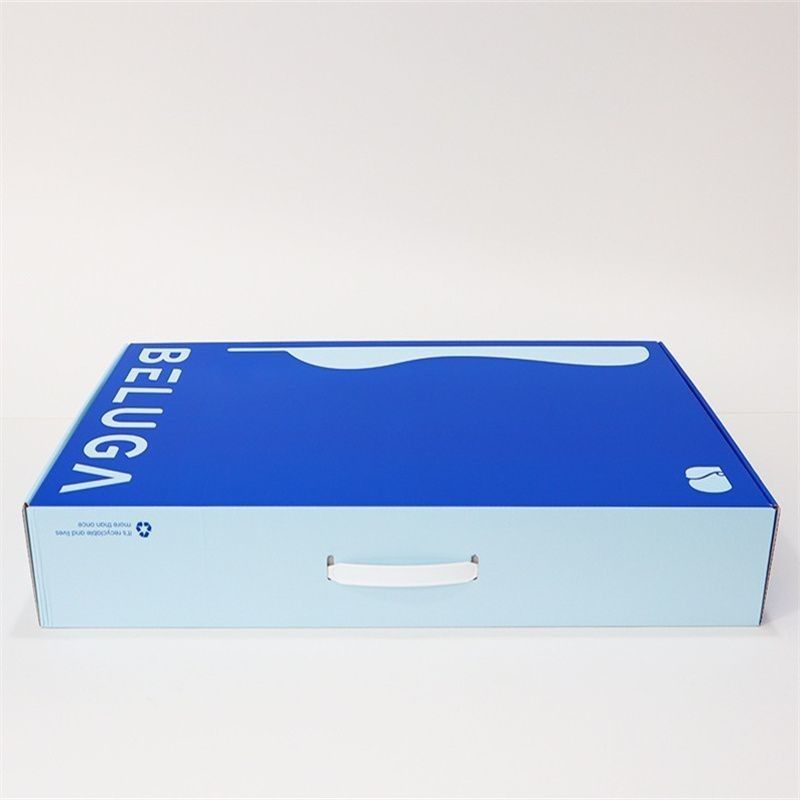 Logo tùy chỉnh Gập phẳng 3-Ply Thẻ cardboard kraft hộp giấy Kraft cho gia đình gối thể thao tổ chức thể dục