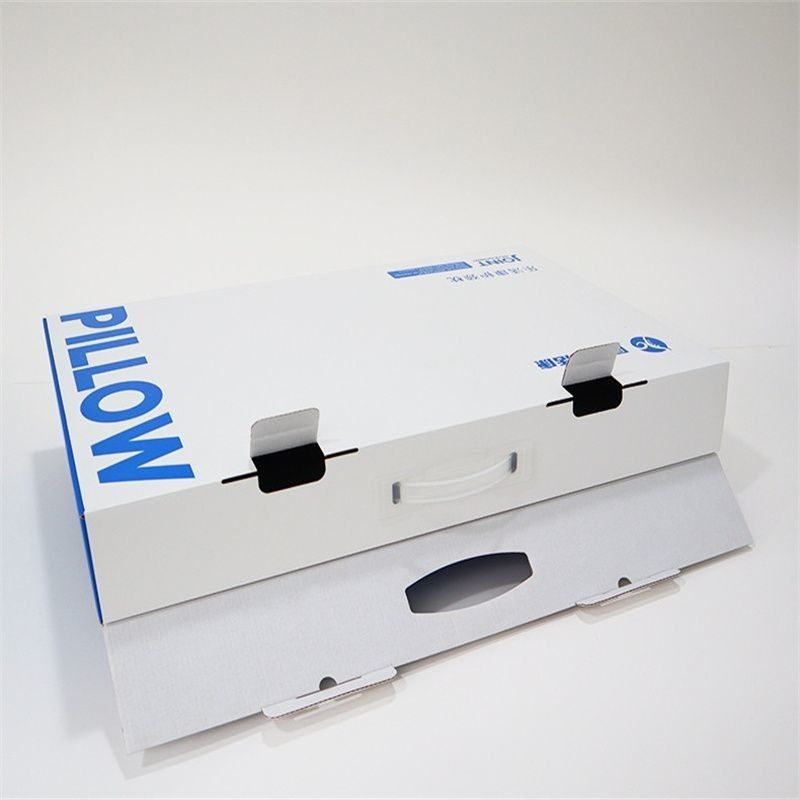 Logo tùy chỉnh Gập phẳng 3-Ply Thẻ cardboard kraft hộp giấy Kraft cho gia đình gối thể thao tổ chức thể dục
