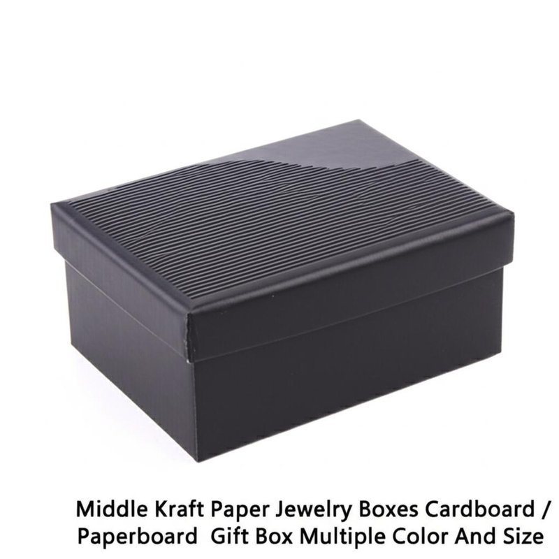 Hộp đồ trang sức giấy Kraft trung bình Thẻ giấy / Thẻ quà nhiều màu sắc và kích thước
