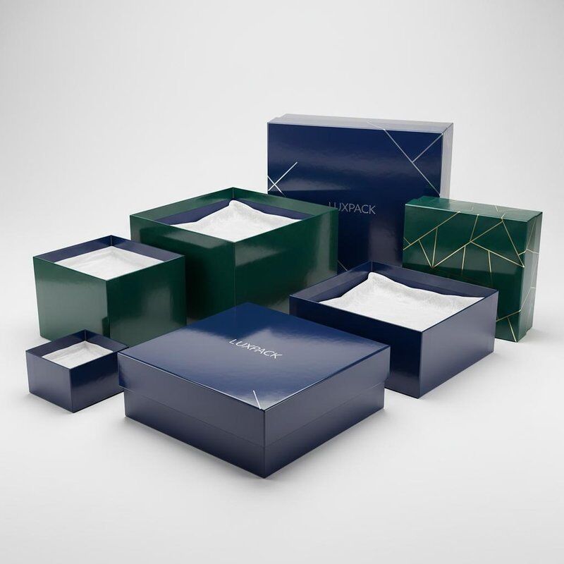 Premium Gift Box Packaging with Glossy and Matte Lamination Featuring Magnetic Closure for Jewelry